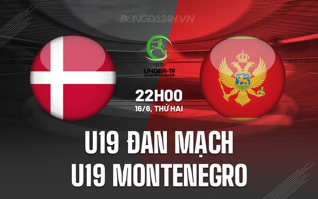 U19 Đan Mạch vs U19 Montenegro